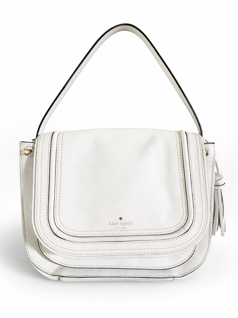 Kate Spade New York 100% Genuine Goat Leather Rianne White Bag